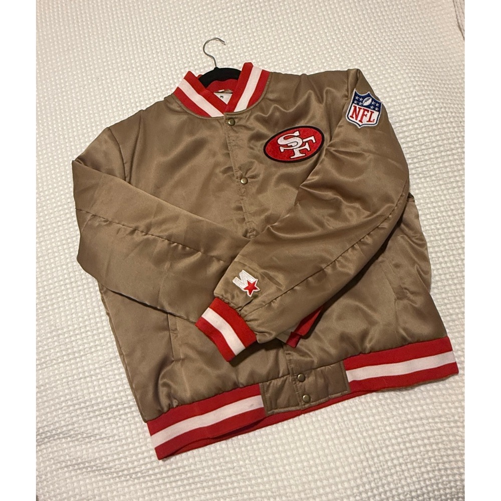 RARE Brand New With Tags San Francisco Forty Niners Varsity Satin Jacket Men XXL